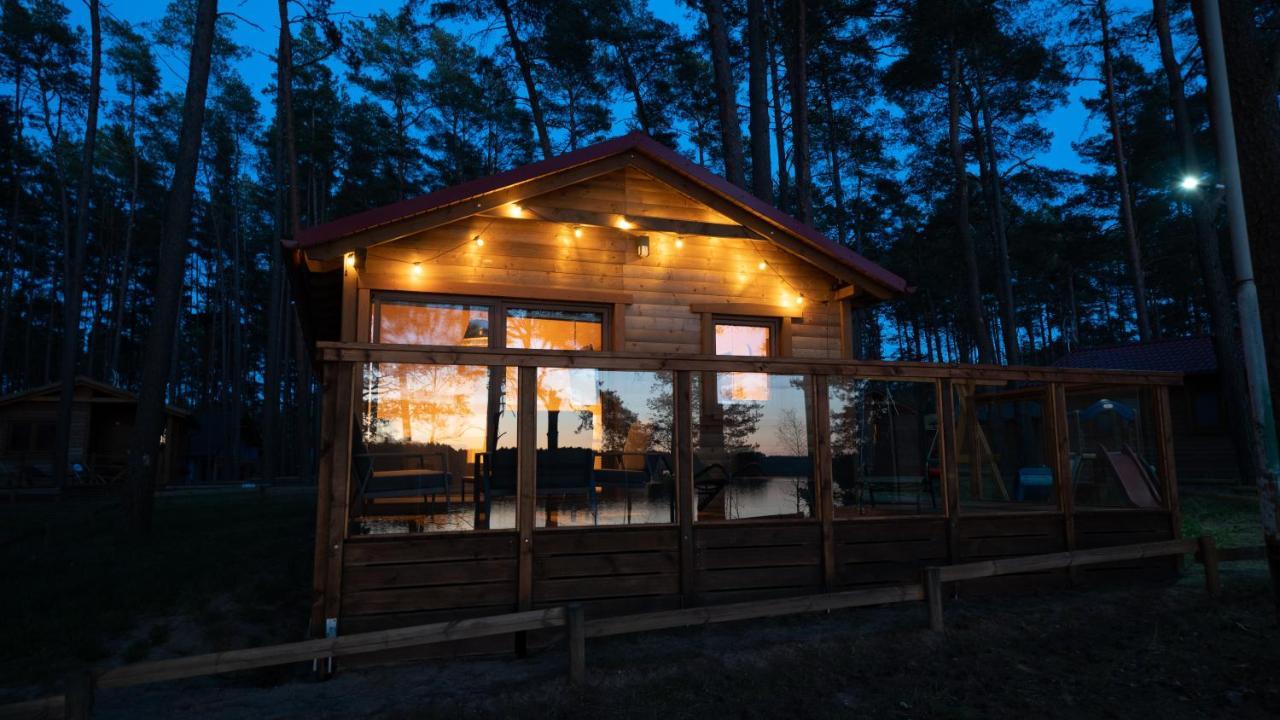 Sloneczny Domek Borsk Nr 2 I 15 - Nad Samym Jeziorem W Pierwszej Linii Exterior foto